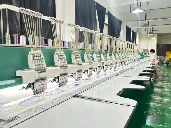 Embroidery equipment from JoinTop company presentation