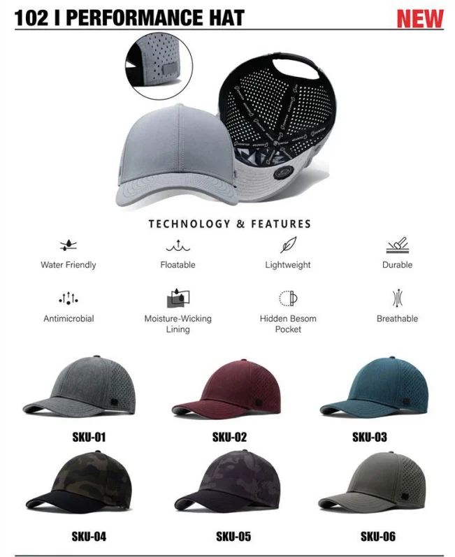 JoinTop performance cap showing ventilated panels and inside construction